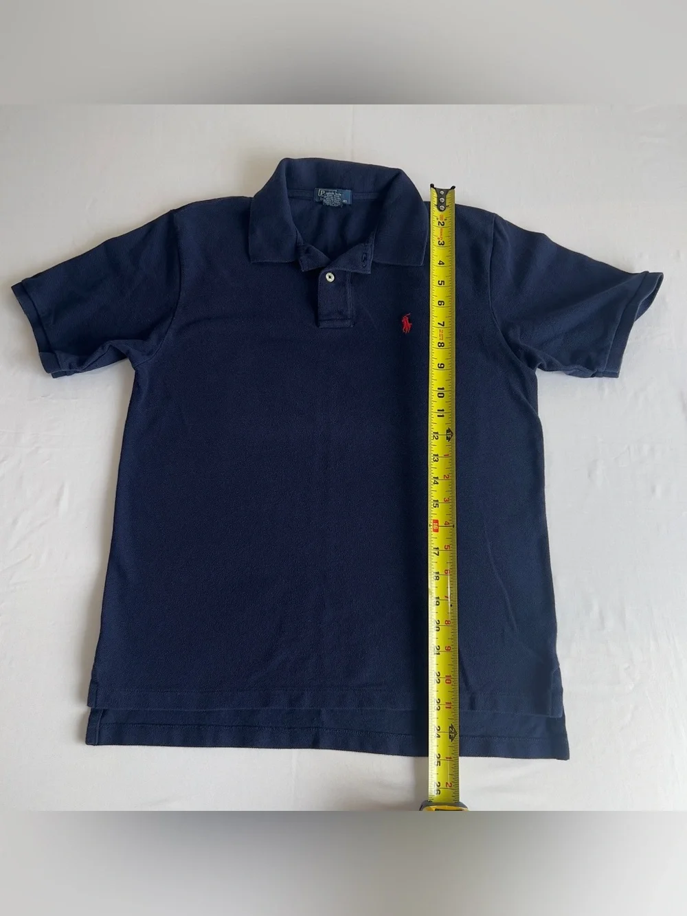 Ralph Lauren Navy Polo with Red Pony Embroidery